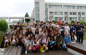 上海対外経済貿易大学でインカレ（2017年9月14日）